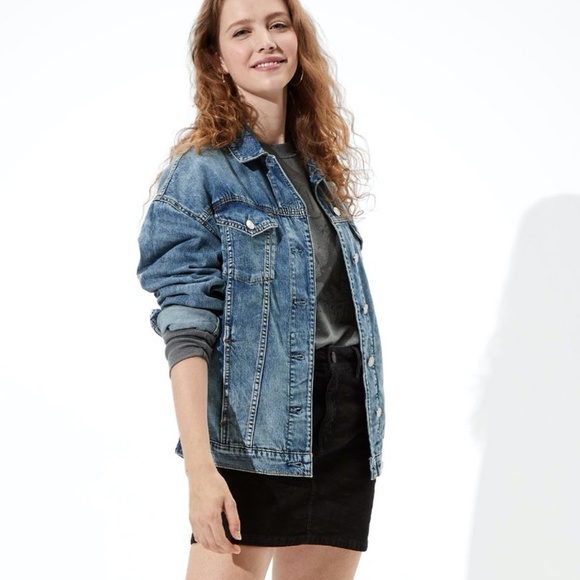 AE Boyfriend Denim Jacket - Picture 1 of 7